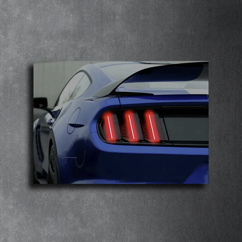 FORD MUSTANG GT LED Acrylic Wall Art / 60x40cm - DIVERSION