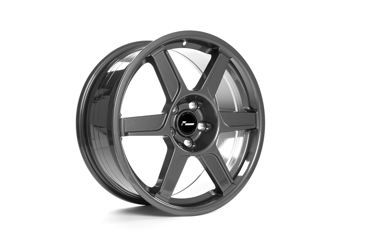 Racingline R-06 8.5J x 18inch Alloy Wheel Set - Gloss Gunmetal Grey