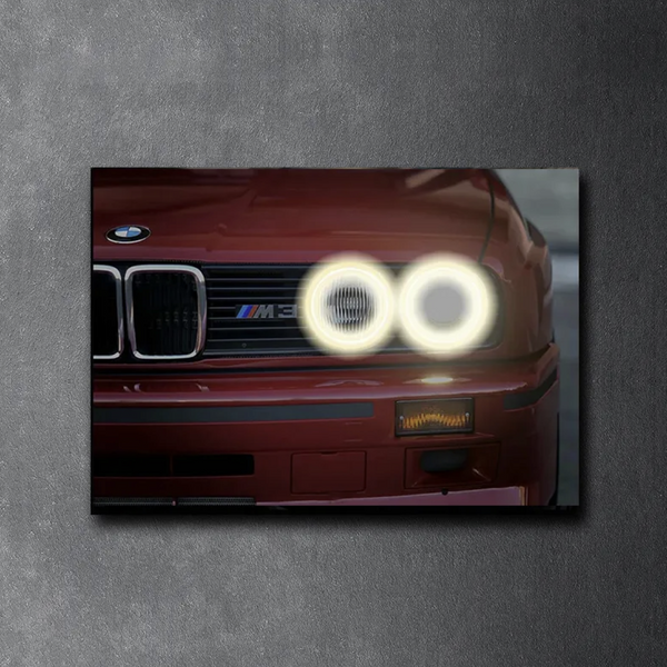 BMW M3 CLASSIC LED Acrylic Wall Art / 60x40cm - DIVERSION