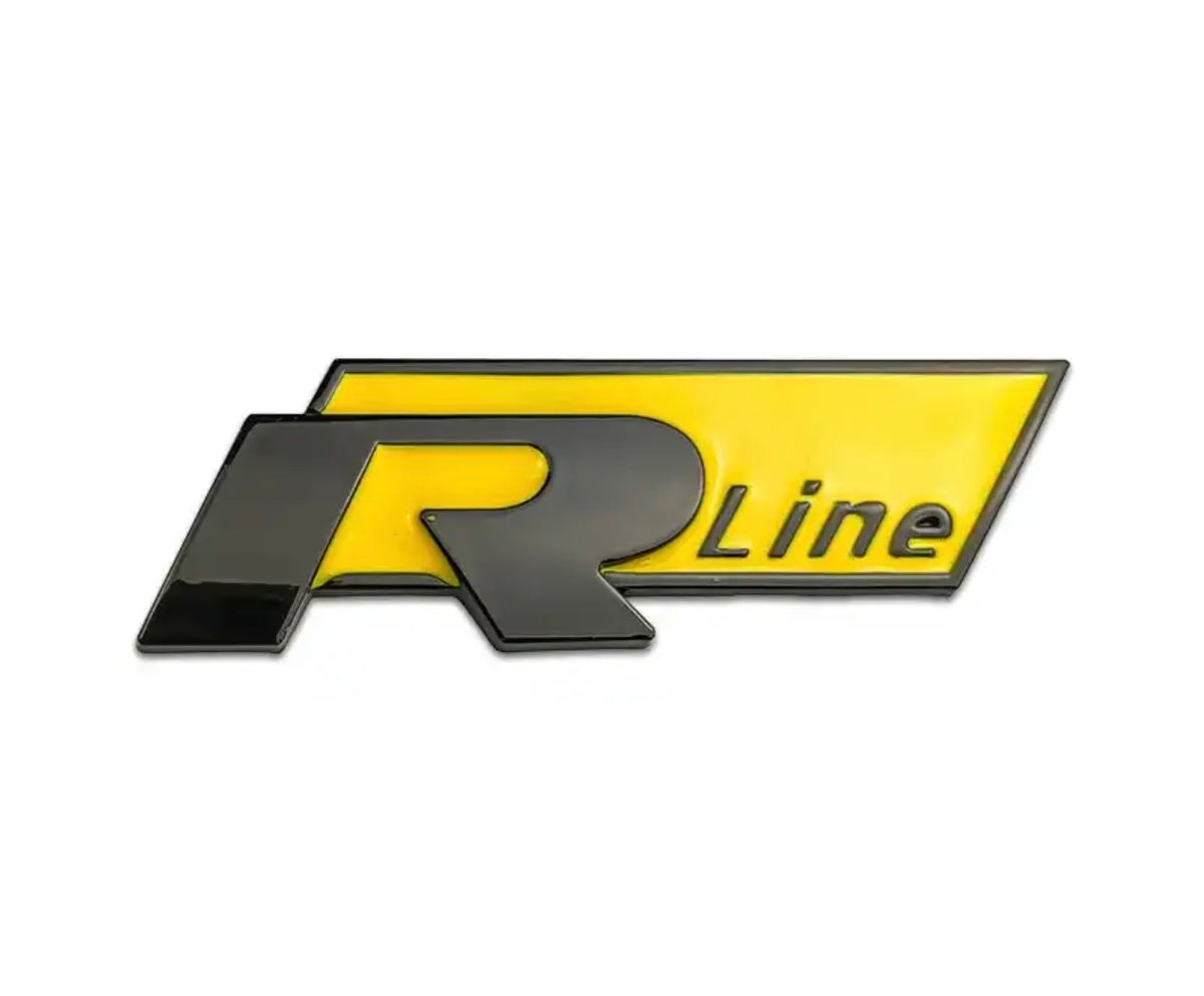Volkswagen R-Line Badges (Front Grille Replacement or Rear Boot Badge)