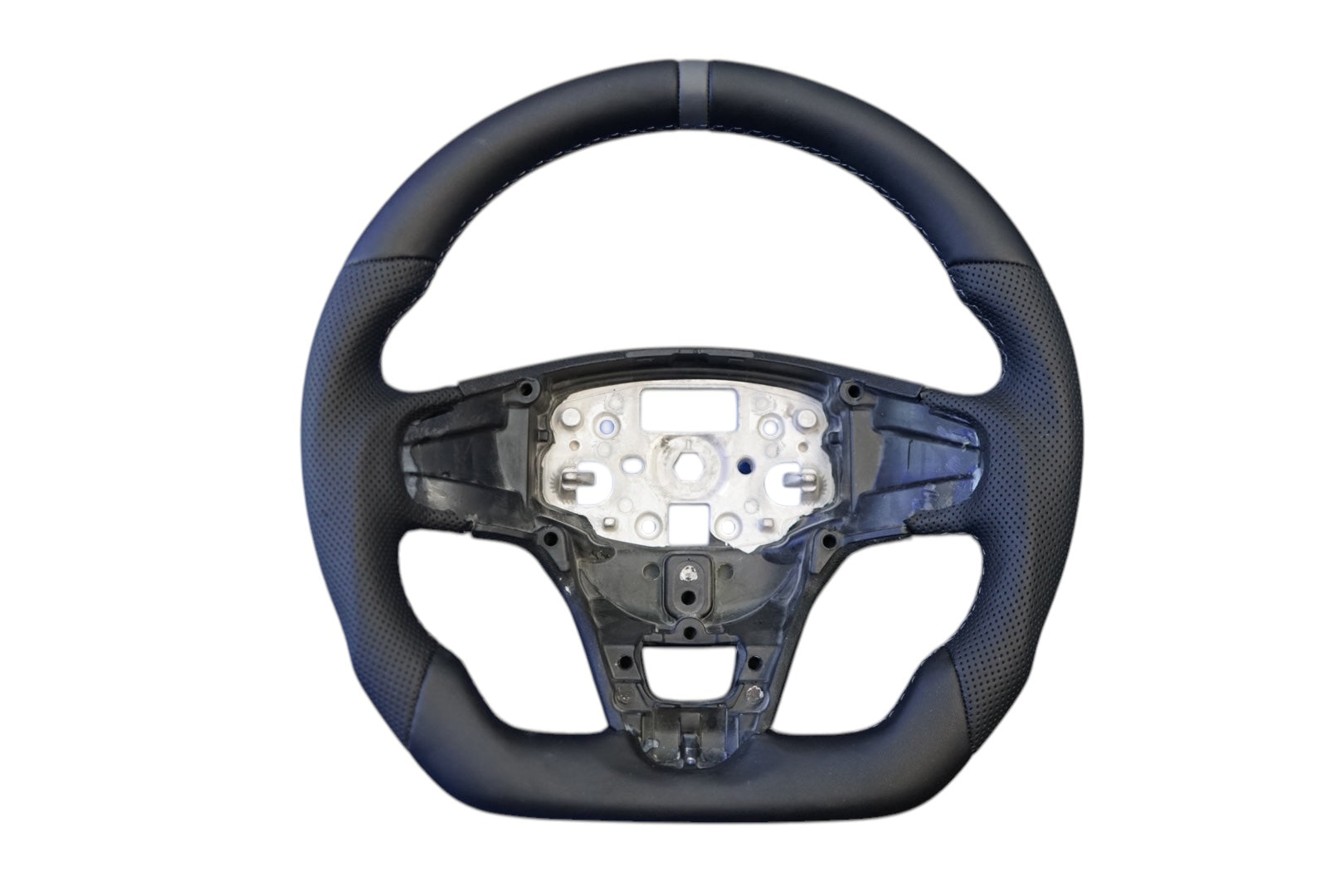 Ford Transit Custom 2018+ Perforated Leather Steering Wheel - SWTRANCUS12