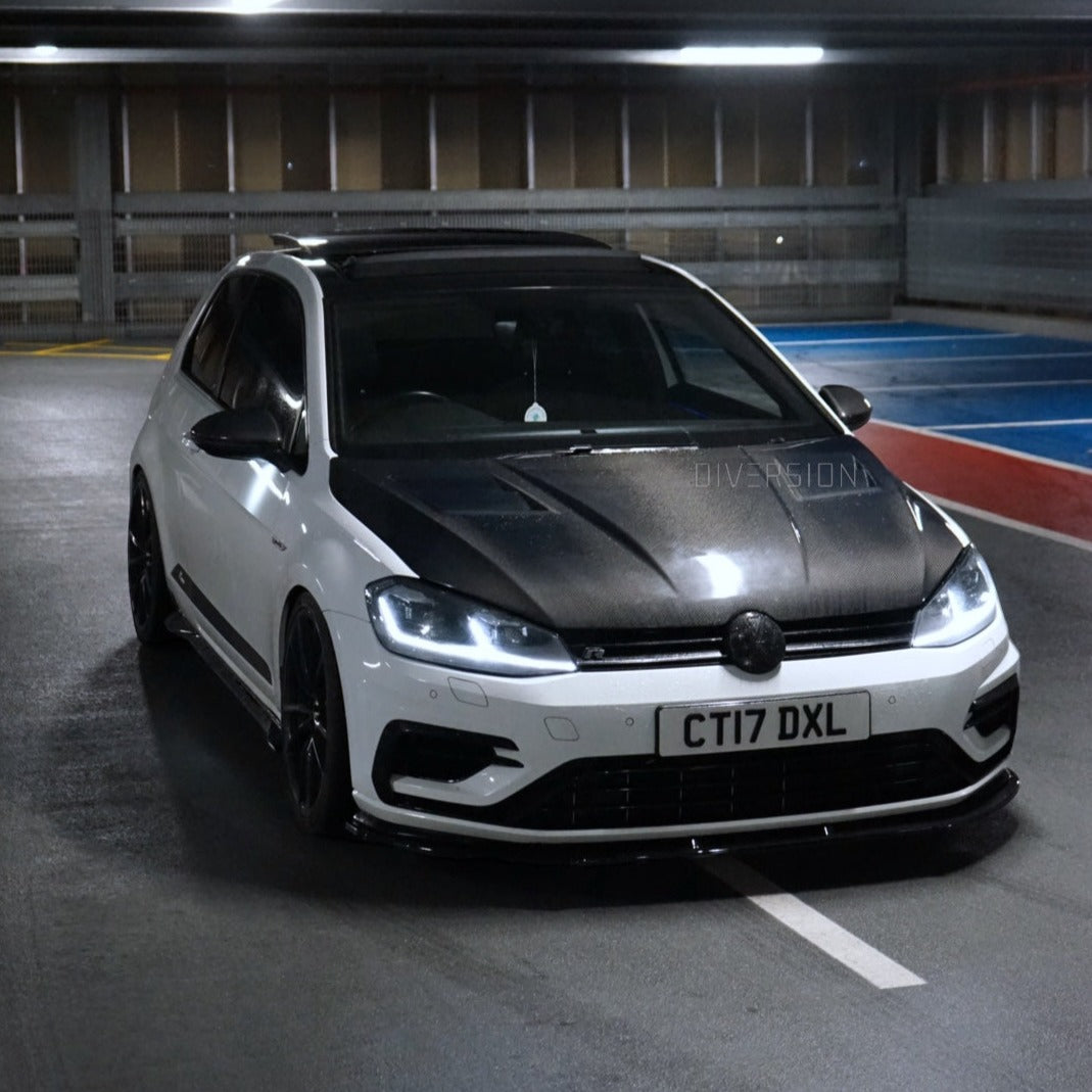 Volkswagen Golf MK7 / MK7.5 TR Style Carbon Fibre Vented Bonnet (Replacement) 2013 - 2021 / DAS