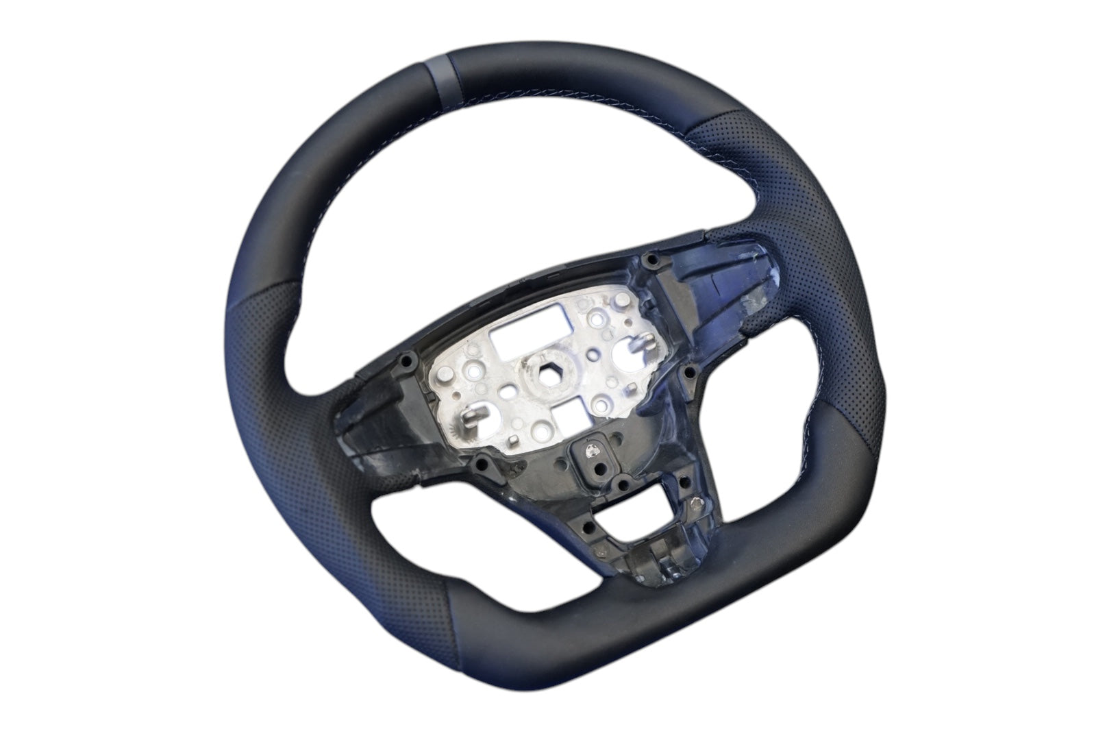 Ford Transit Custom 2018+ Perforated Leather Steering Wheel - SWTRANCUS12