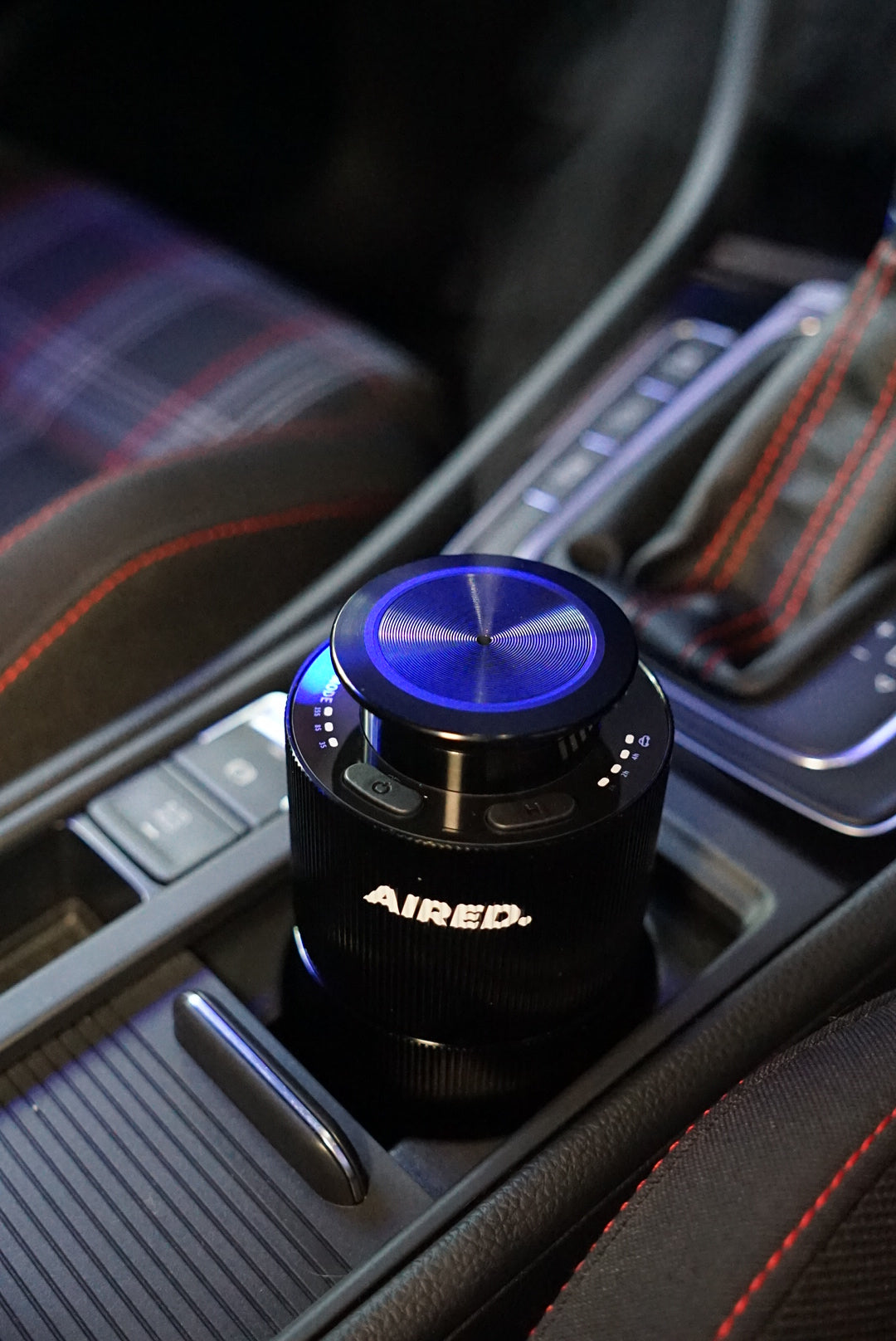 PRO1 In-Car / Home Mini Luxury Electronic Rechargeable Essential Oils Diffuser By AIRED. (BLACK)