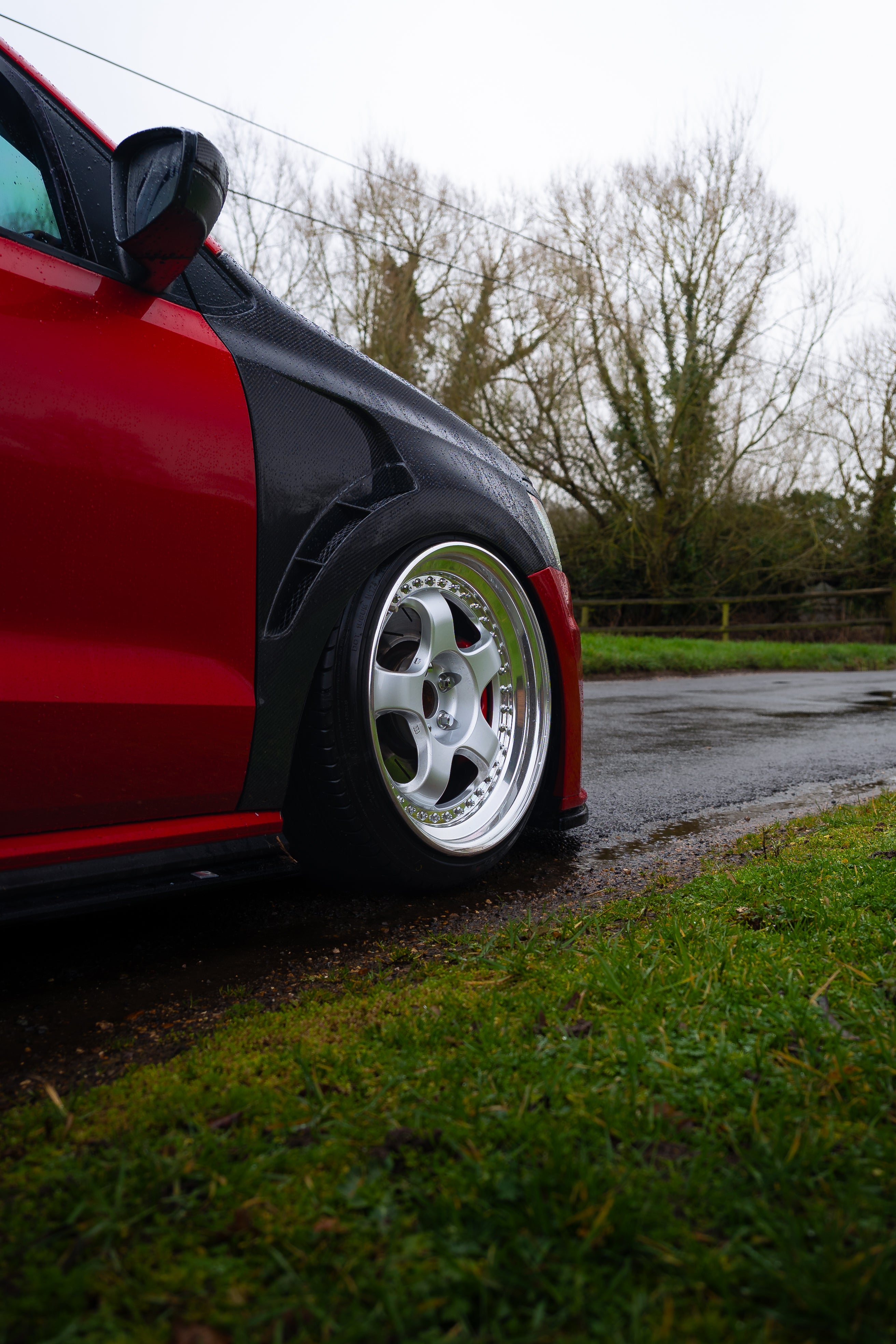 Volkswagen Polo MK5 6R / 6C Carbon Fibre Vented Wings / Fenders (Pair) 2009 - 2017 *NEW*