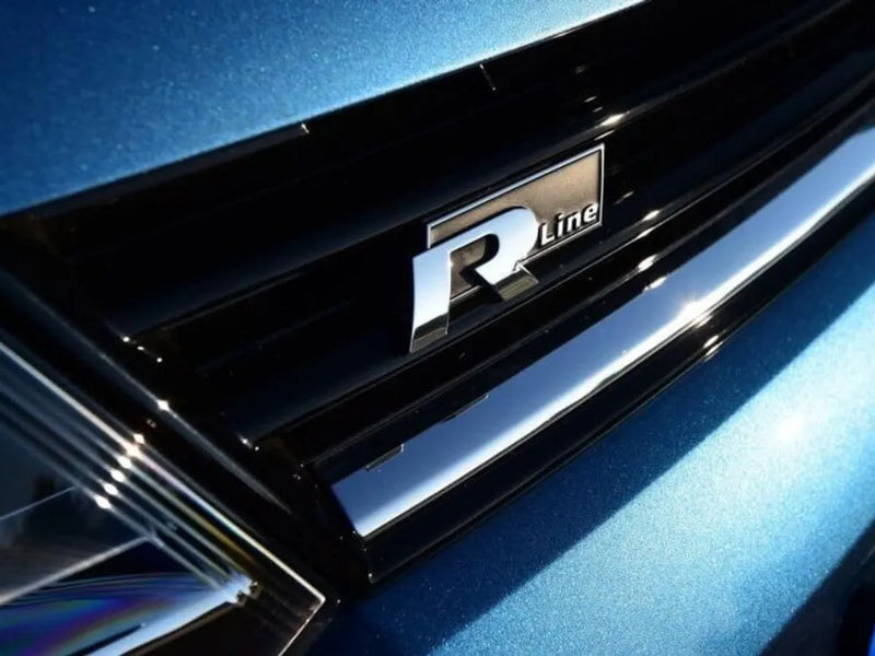 Volkswagen R-Line Badges (Front Grille Replacement or Rear Boot Badge)