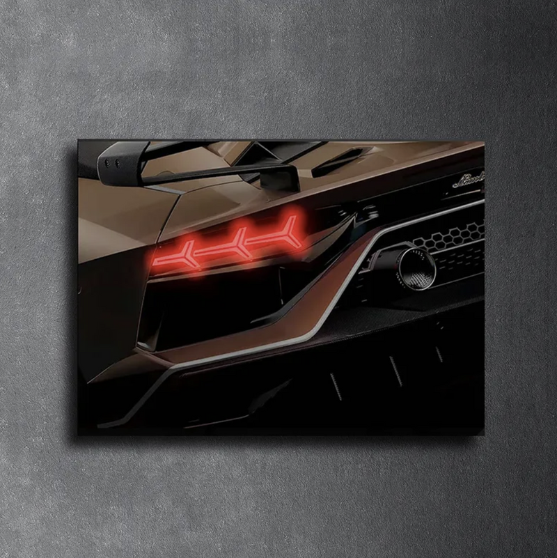 Custom LED Gloss Car Canvas Wall Art - Customise Yours / 60x40cm - DIVERSION