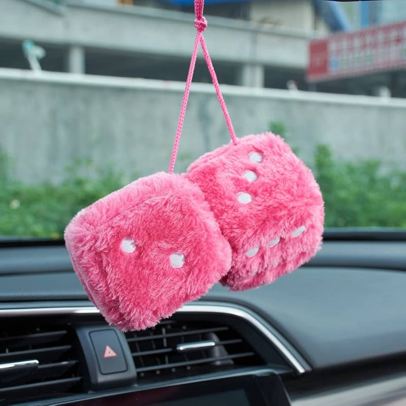 Car Fuzzy Hanging Dice - Interior