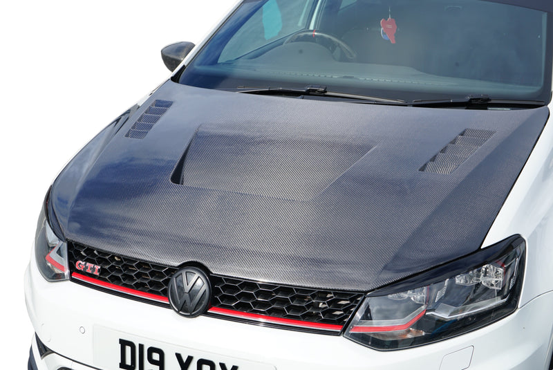 Volkswagen Polo MK5 LY Style Genuine Carbon Fibre Bonnet (6R / 6C 09 - 17 Models) DAS