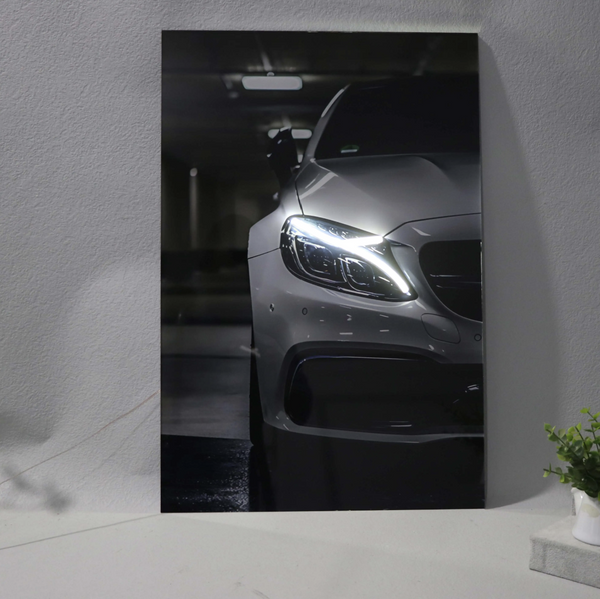 Mercedes W205 C63 LED Acrylic Wall Art / 60x40cm - DIVERSION