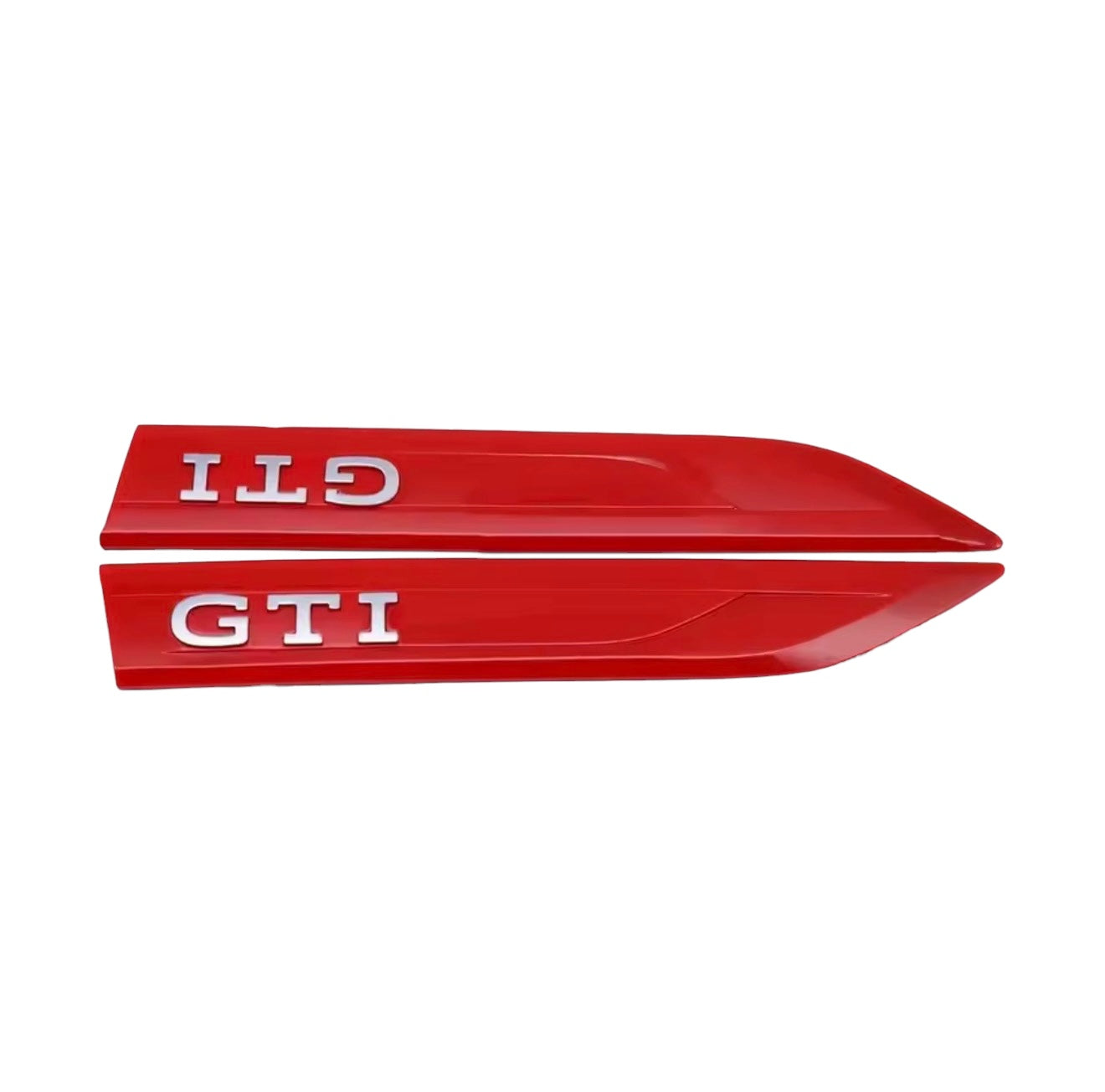 Volkswagen GTI Side / Wing Badges (2020+ Style / 19.8cm x 2.9cm Version)