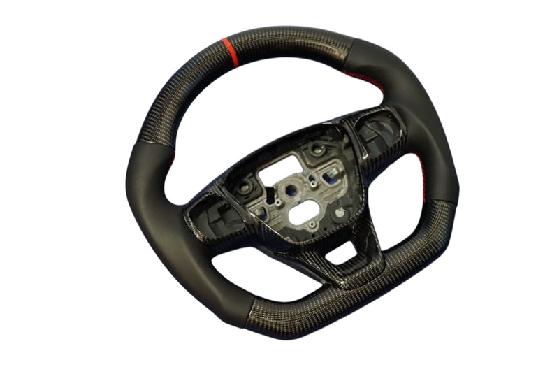 Ford Fiesta MK8 / Focus MK4 Custom Leather Steering Wheel - SWFIESTAMK84