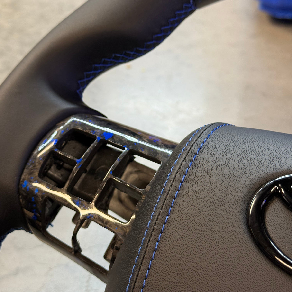 Toyota Hilux Custom Carbon Fibre / Leather Steering Wheel (2016-2026)
