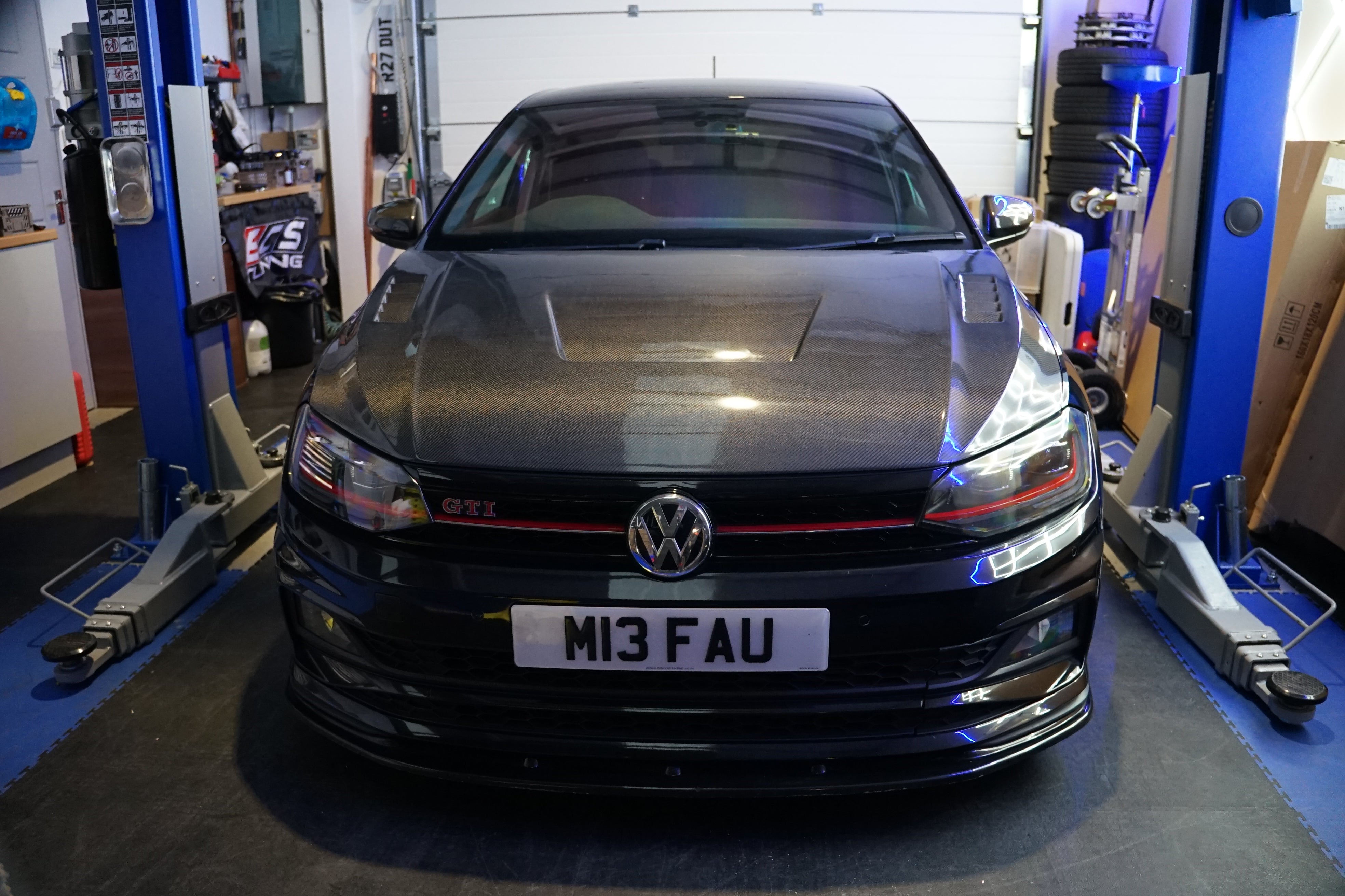 Volkswagen Polo MK6 Carbon Fibre LY Style Bonnet (AW - 2018+)