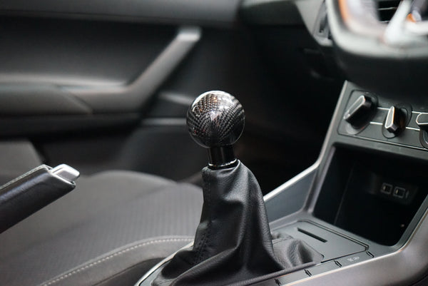 Volkswagen Polo MK6 Carbon Fibre Weighted Gear Knob 2018+ (Black Or Red)