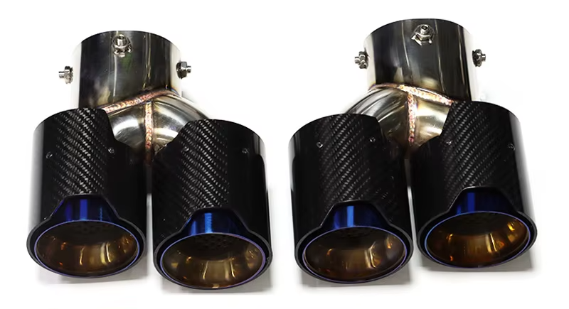 BMW Quad Carbon Exhaust Tips For 2 Series M240i G42 | 3 Series M340i G20/G21 | 4 Series M440i G22