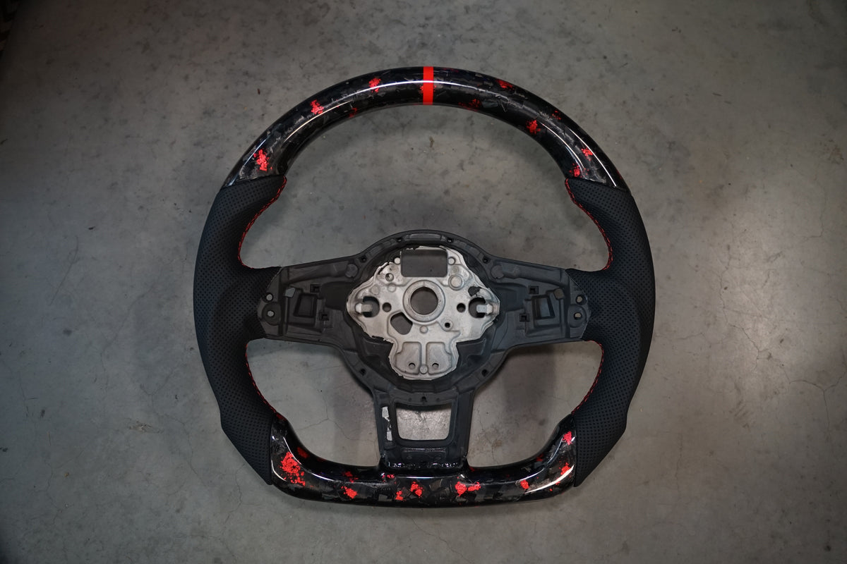 Volkswagen Golf MK7 / MK7.5 Polo MK5 / MK6 Forged Carbon Steering Wheel - IN STOCK | SWVWGTIR62