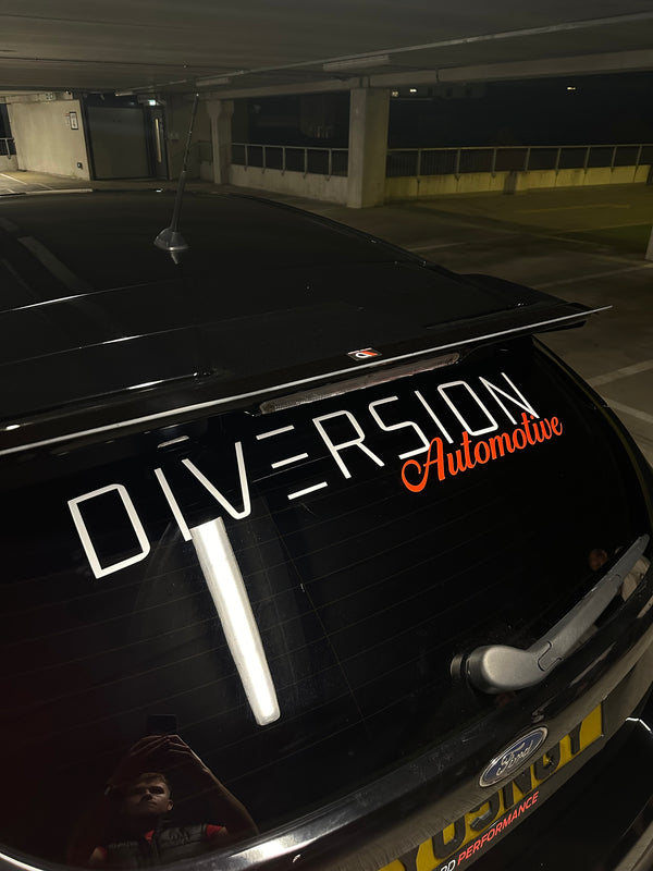 DIVERSION Automotive Vinyl Rear Window Sticker Decal (Large)