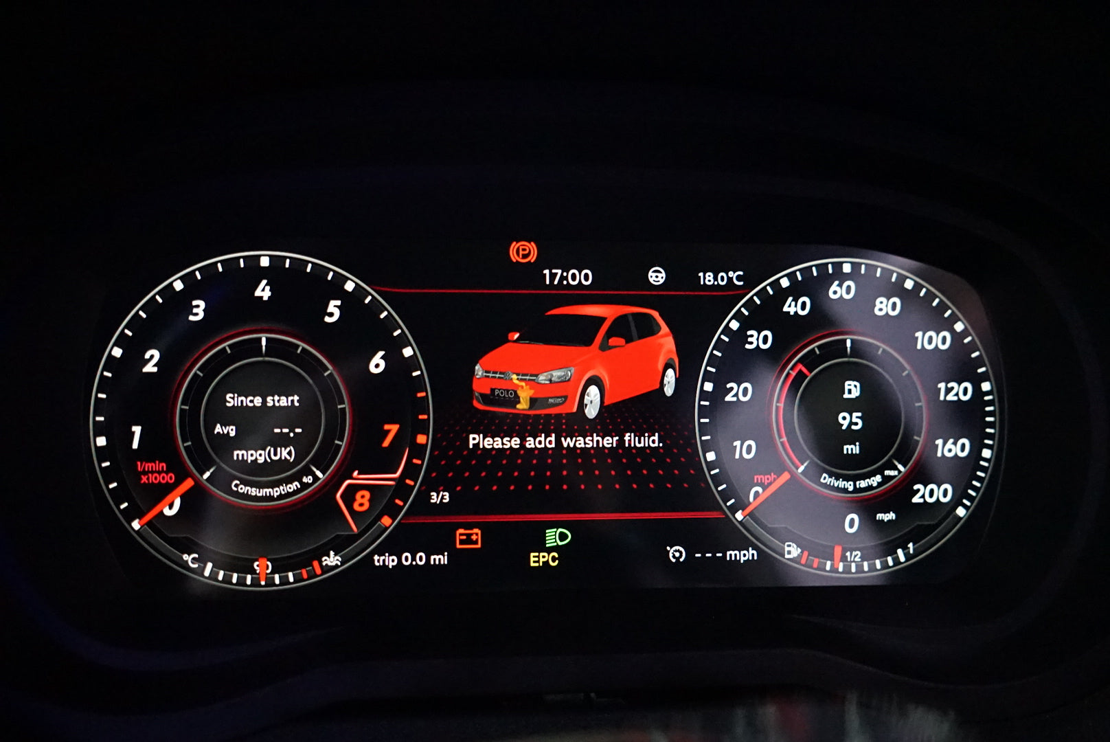 Volkswagen Polo MK5 (2009-2017) 9" Digital Instrument Cluster – LCD Upgrade
