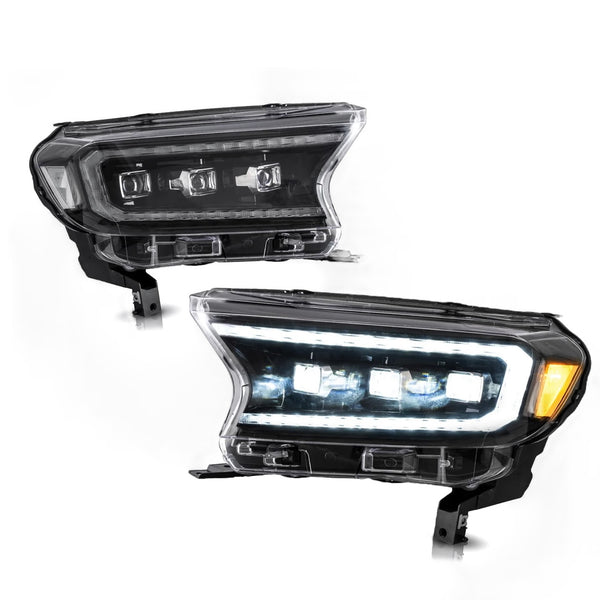 Ford Ranger LED Projector Headlights V1 (2015 - 2023 Models)