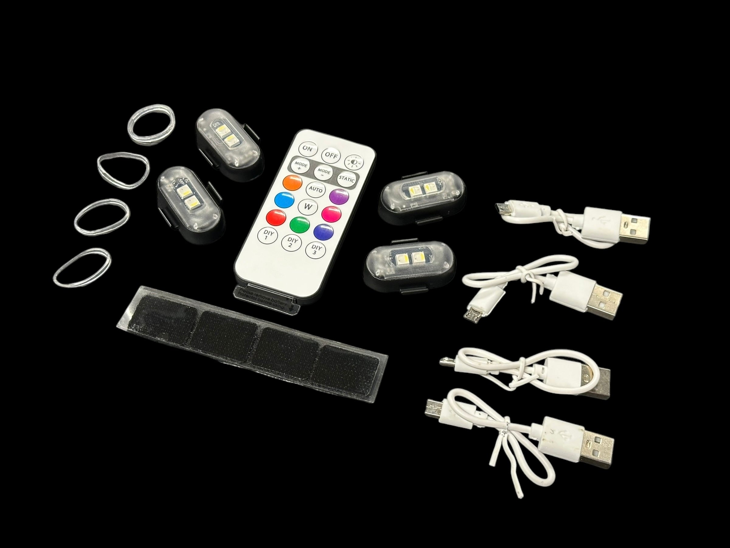 Universal Car LED Beacon Strobe Lights (Set Of 4)