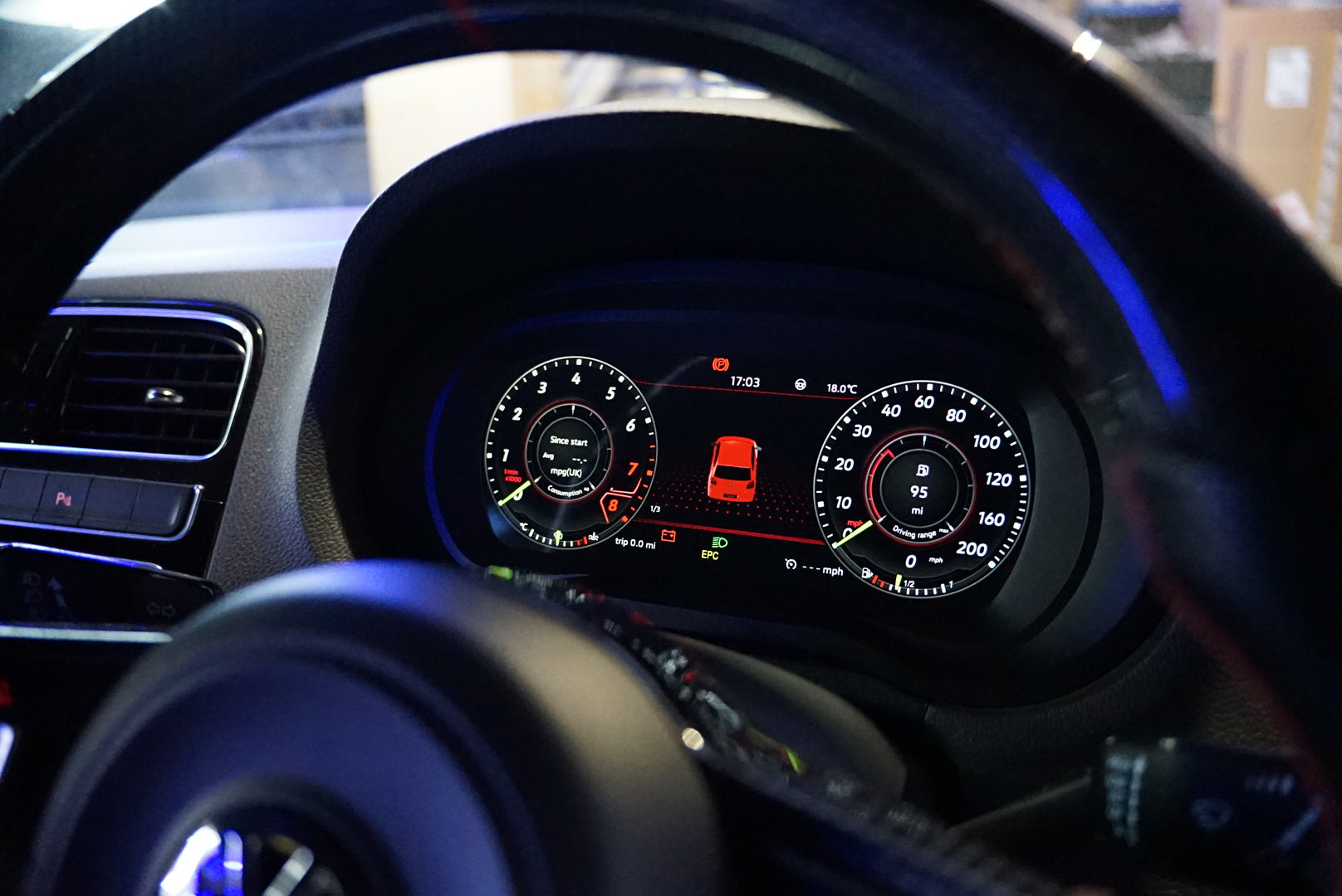 Volkswagen Polo MK5 (2009-2017) 9" Digital Instrument Cluster – LCD Upgrade