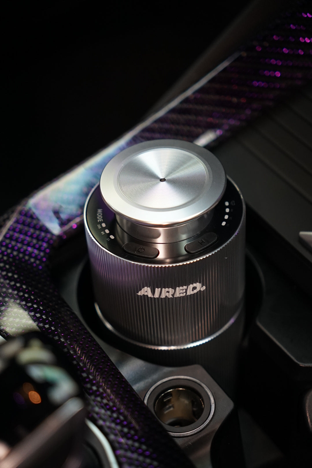 PRO1 In-Car / Home Mini Luxury Electronic Rechargeable Essential Oils Diffuser By AIRED. (SILVER)