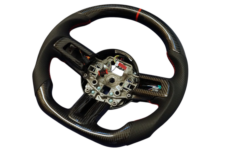 Ford Mustang Carbon Fibre Steering Wheel (2015 - 2022) - SWMUSTANG1