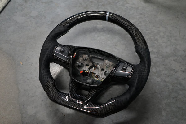 Ford Transit Custom 2018+ Carbon Fibre Steering Wheel - SWTRANCUS5