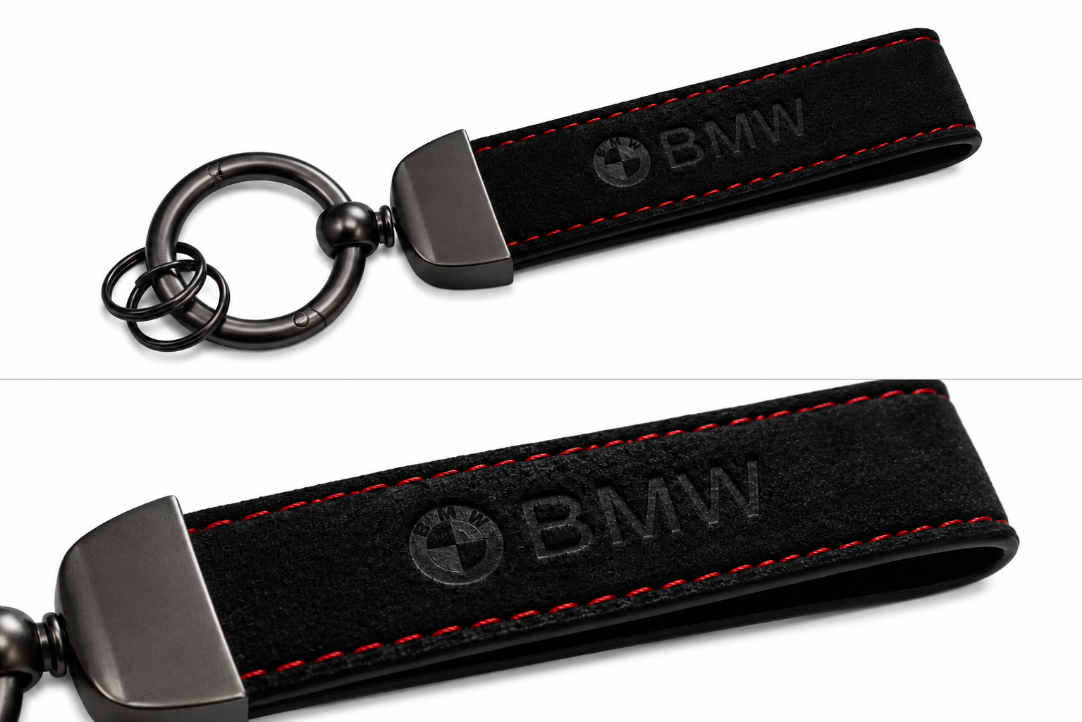 BMW Logo Alcantara Keyring (Various Colours)