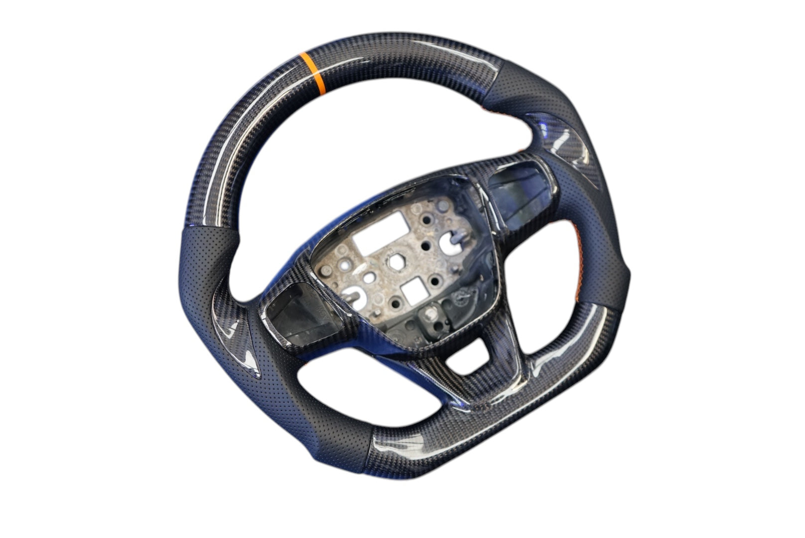 Ford Transit Custom 2018+ Perforated Leather Steering Wheel - SWTRANCUS14