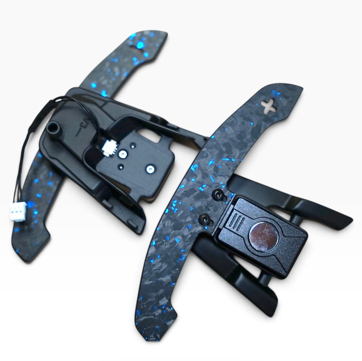 PADDRA - VW Golf, Polo & Scirocco DSG Blue Forged Carbon Magnetic Paddles