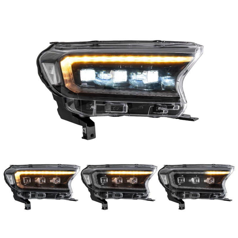 Ford Ranger LED Projector Headlights V1 (2015 - 2023 Models)