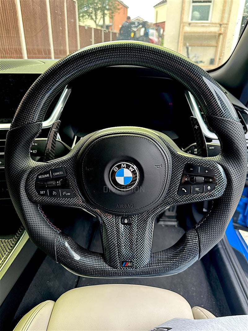 BMW G Series / Chassis Carbon Fibre Steering Wheel Airbag Logo