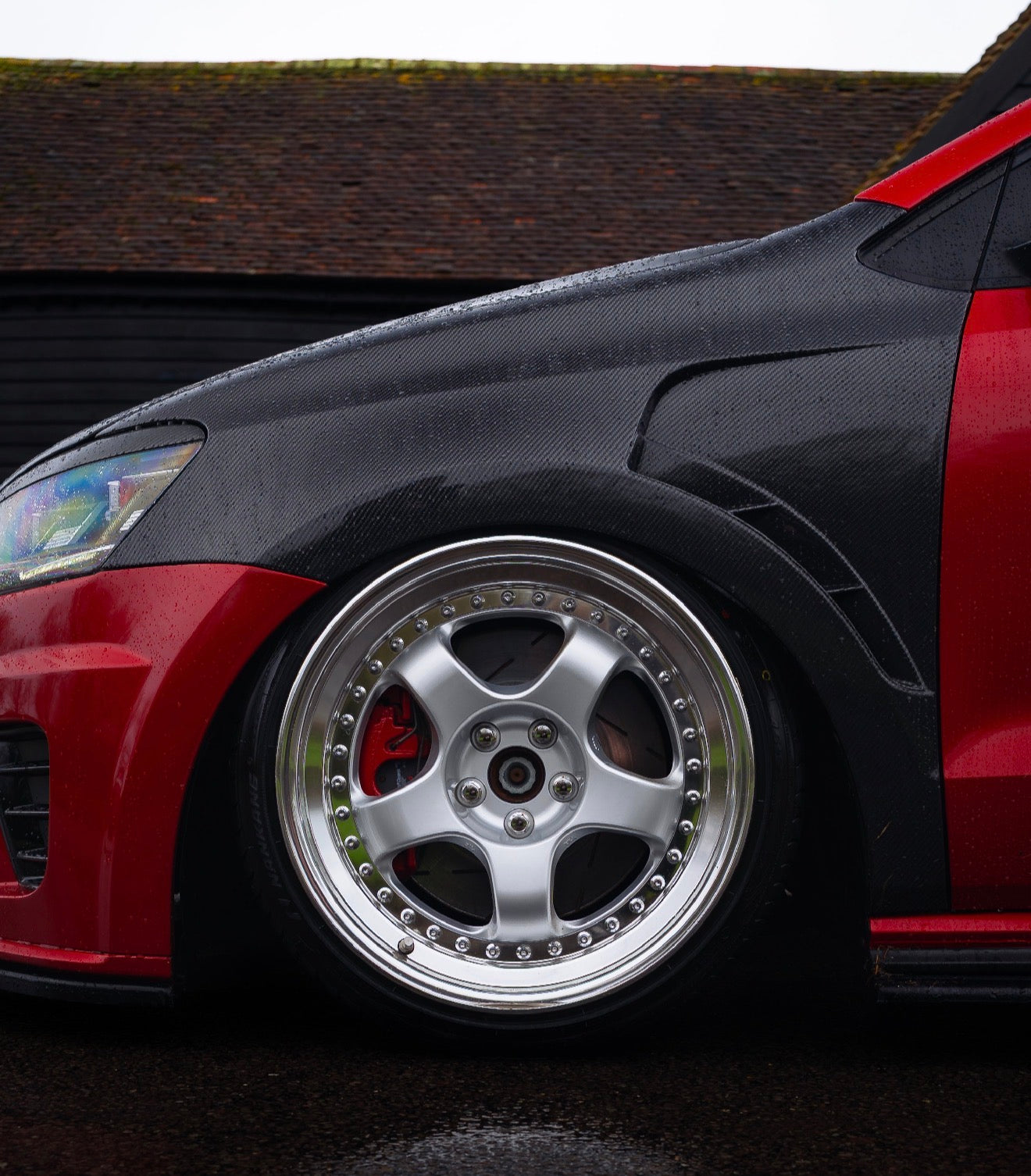 **CLEARANCE** GRADE 4 -2002 -Volkswagen Polo MK5 6R / 6C Carbon Fibre Vented Wings / Fenders (Pair) 2009 - 2017