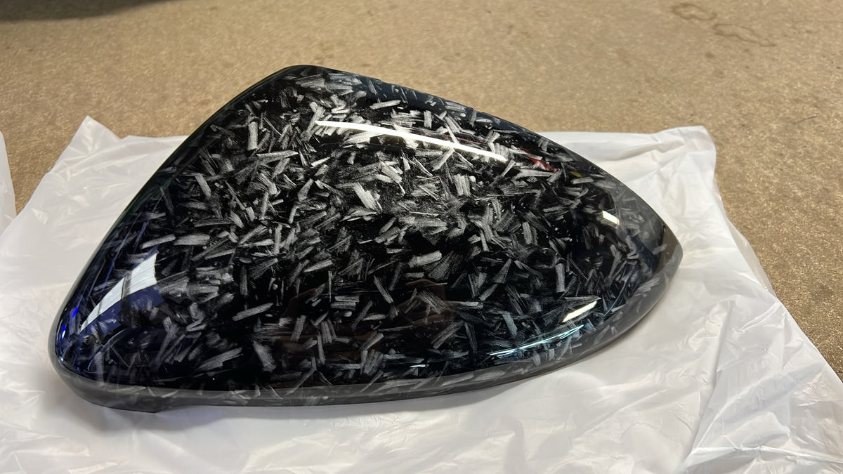 CLEARANCE 8002 - Volkswagen Golf MK7 / MK7.5 Forged Carbon Fibre Look Wing Mirror Covers (2013-2019)