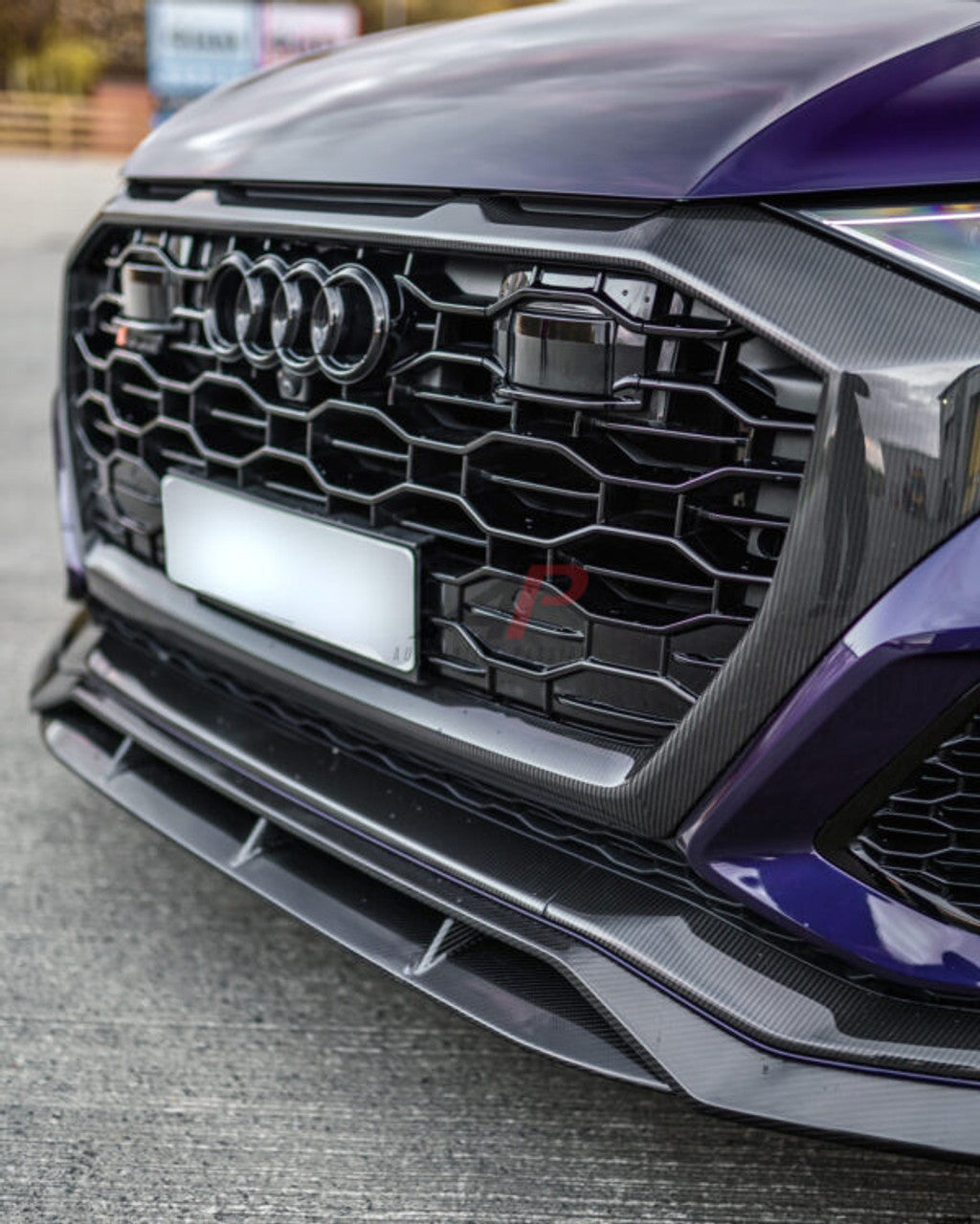 AP Design Carbon Fibre Front Splitter Gloss Twill Carbon - RSQ8