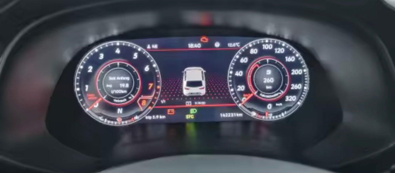 SEAT Leon MK3 (2013-2019) 9" Digital Instrument Cluster – LCD Upgrade