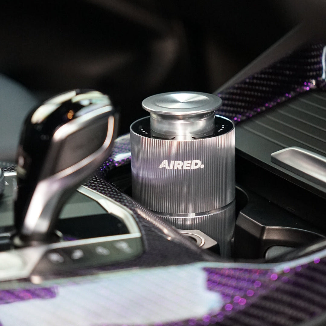 PRO1 In-Car / Home Mini Luxury Electronic Rechargeable Essential Oils Diffuser By AIRED. (SILVER)