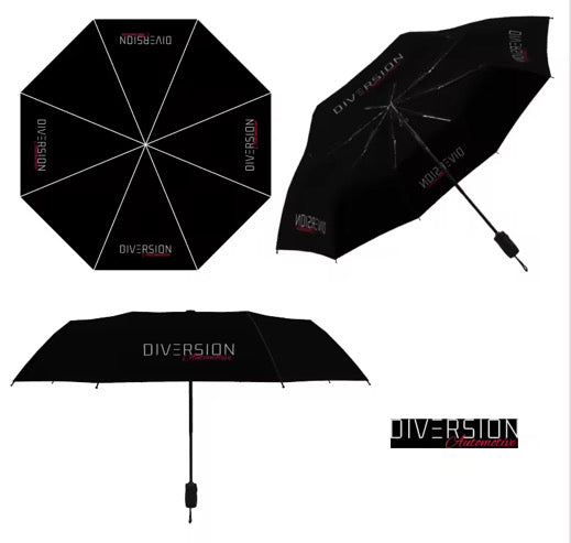 ‘DIVERSION Automotive’ Pop Up Umbrella (Button Operated)