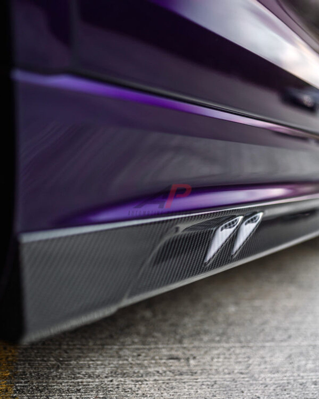AP Design Carbon Fibre Side Skirts Gloss Twill Carbon - RSQ8