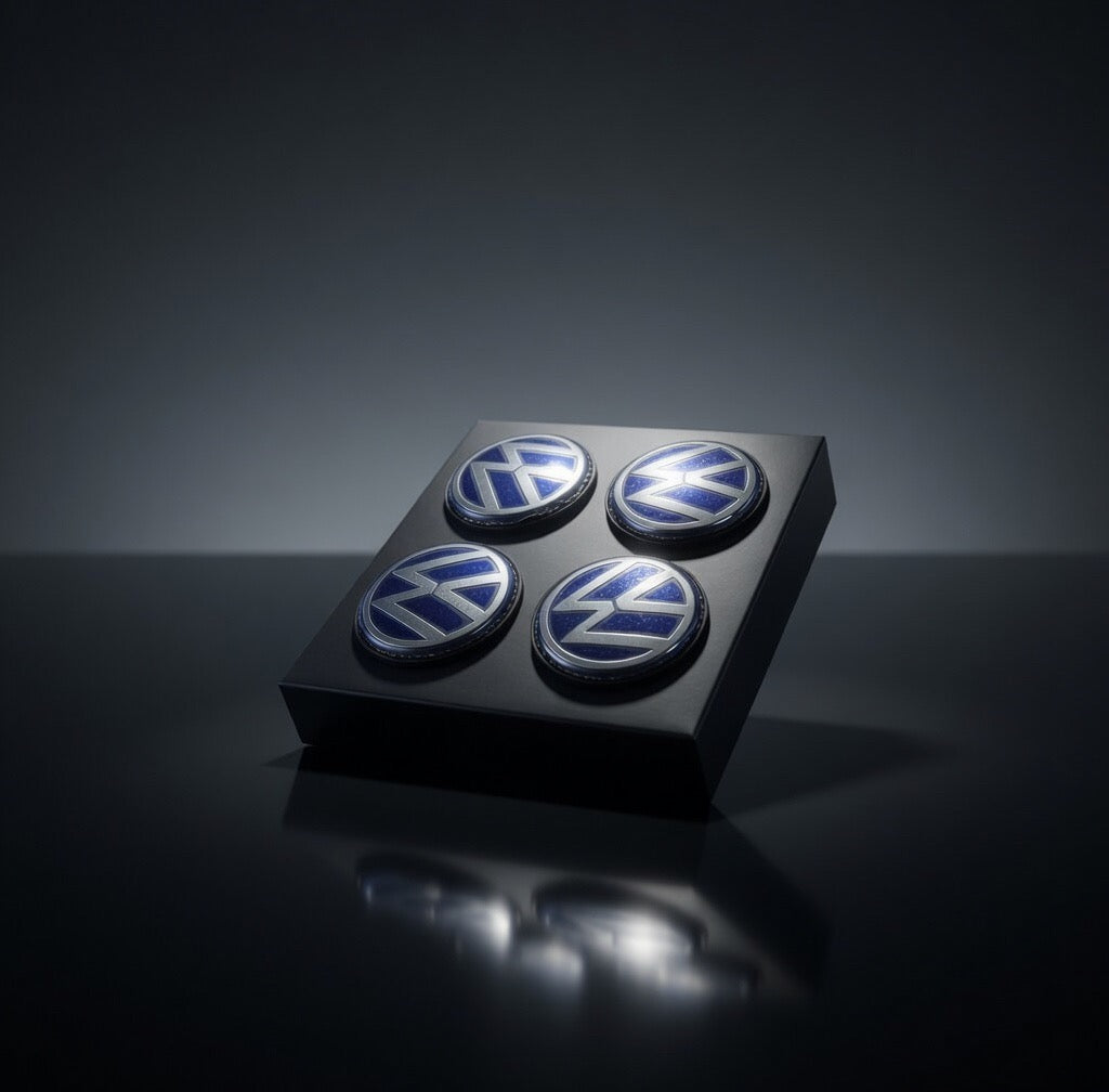 Volkswagen VW Floating Centre Cap / Hub Cap Emblem Kit (All Models)