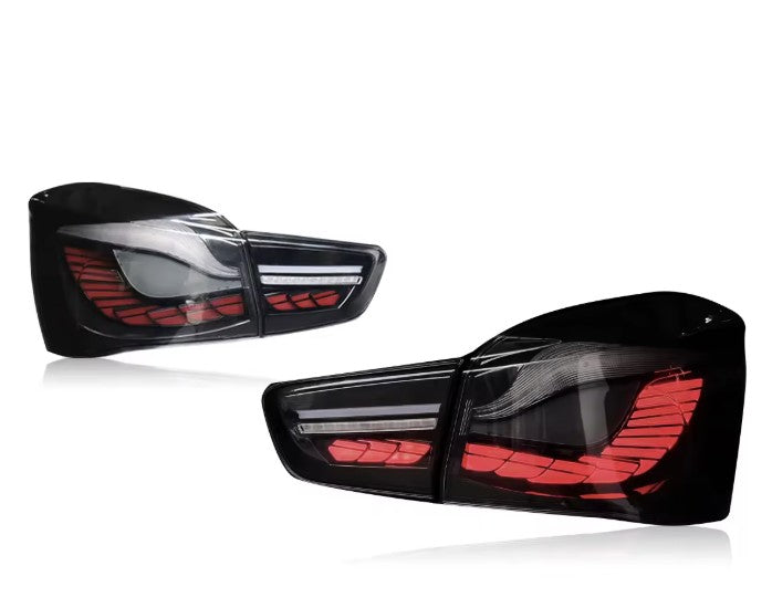 BMW 1 Series F20 / F21 LCI M Style Taillight Set 2015 - 2019 (Smoked / Red)