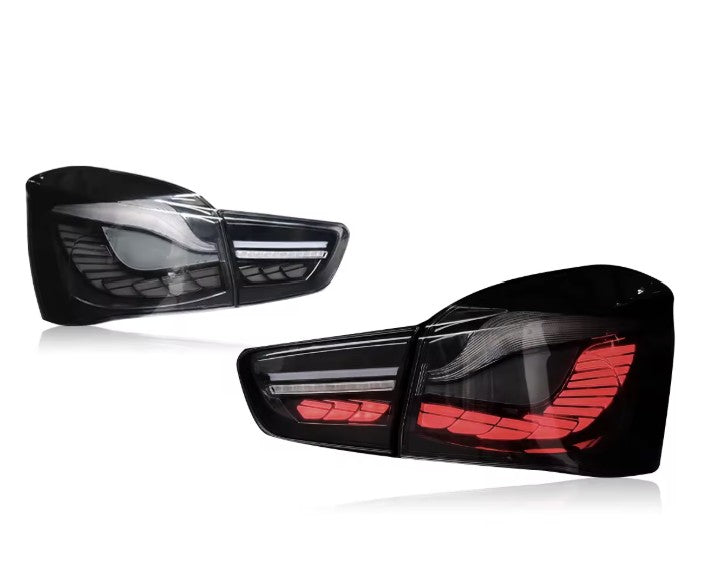 BMW 1 Series F20 / F21 LCI M Style Taillight Set 2015 - 2019 (Smoked / Red)