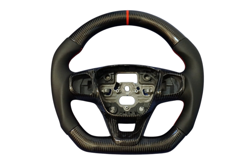 Ford Fiesta MK8 / Focus MK4 Custom Leather Steering Wheel - SWFIESTAMK84