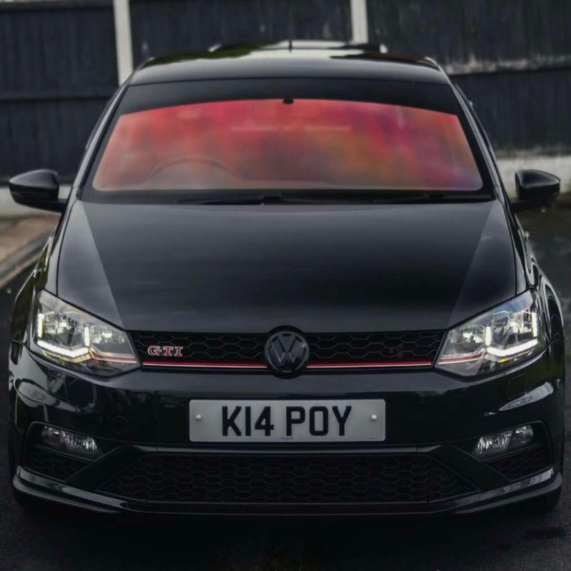 Volkswagen Polo MK5 6R / 6C Front And Rear Gloss Black Badges (2009 - 2017 Models)