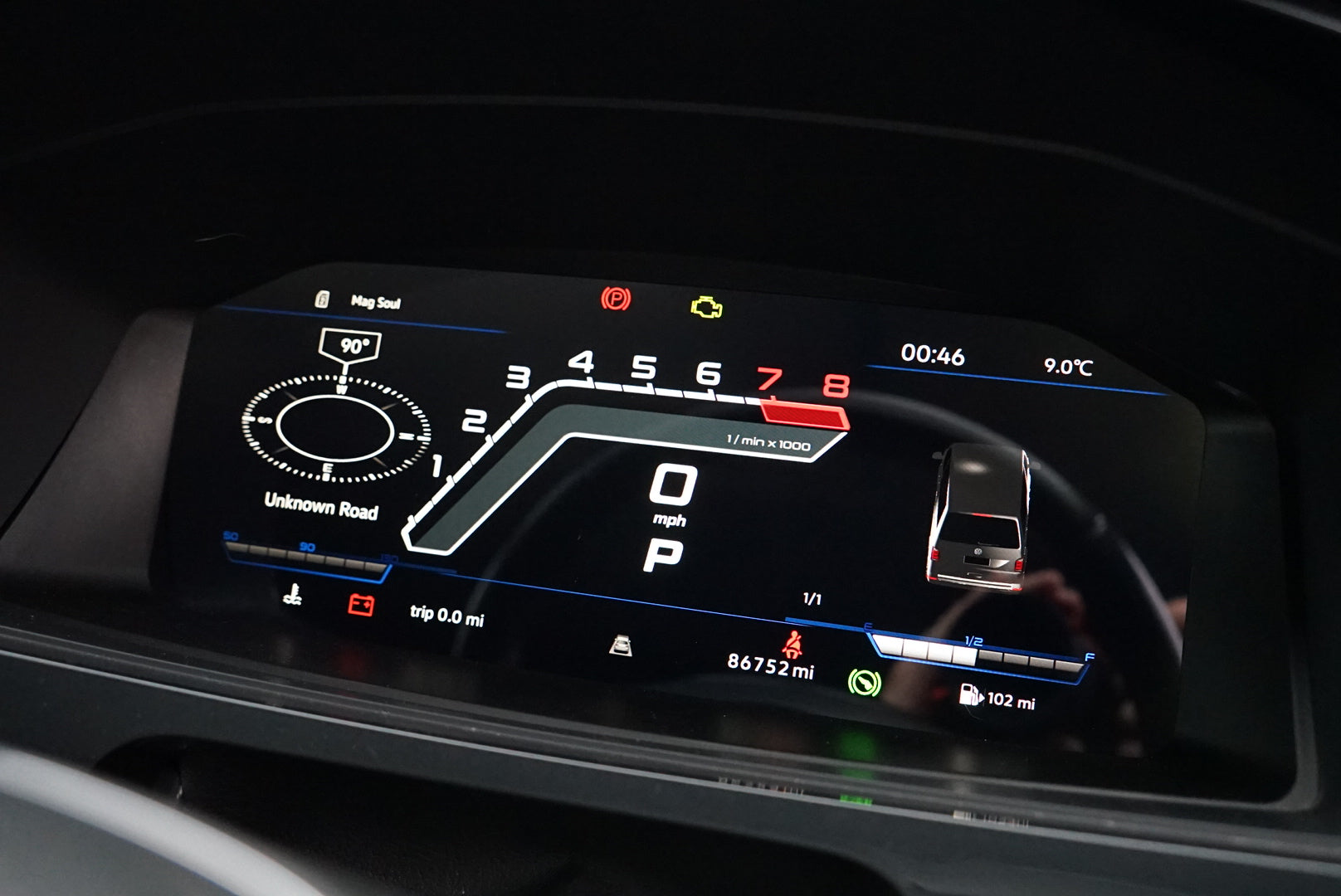 Volkswagen Transporter T6 (2015-2019 )Virtual Cockpit / Digital Instrument Cluster – LCD Upgrade