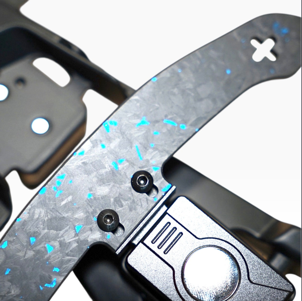 PADDRA - VW Golf, Polo & Scirocco DSG Blue Forged Carbon Magnetic Paddles