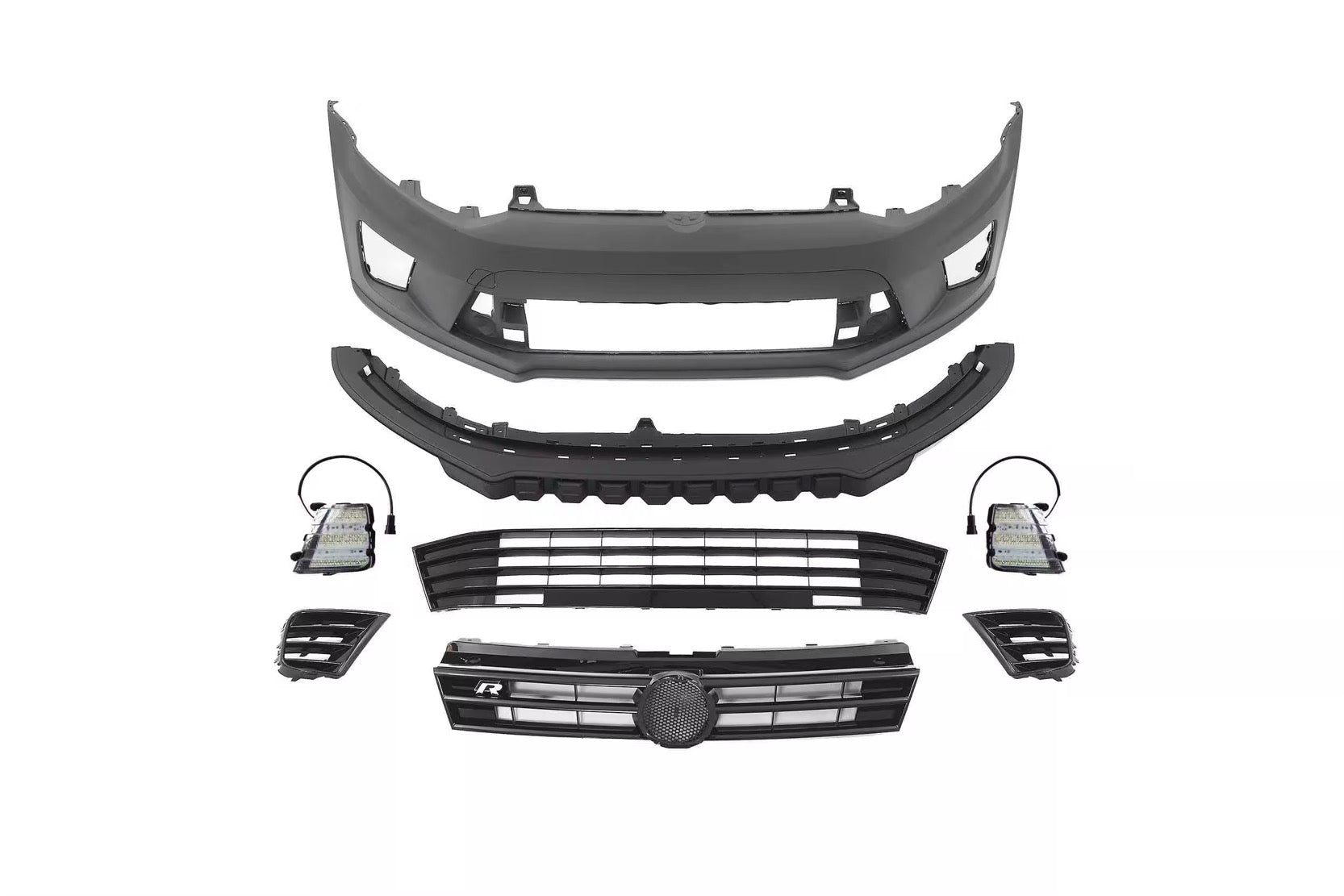 Volkswagen Polo MK5 6R / 6C WRC Front Bumper & Grilles Kit (2009-2017)