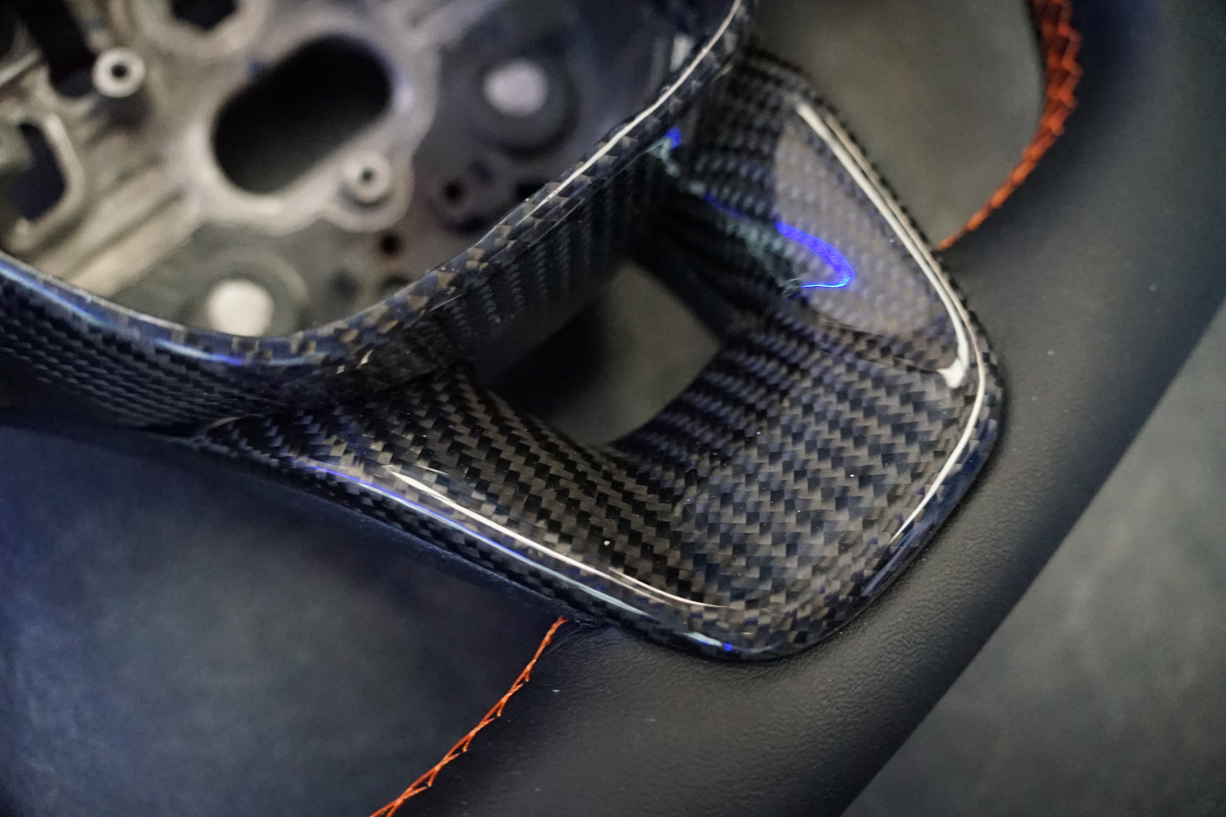 Ford Fiesta MK8 / Focus MK4 Custom Leather Steering Wheel - SWFIESTAMK87